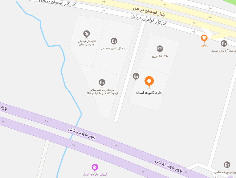 نقشه زنجان