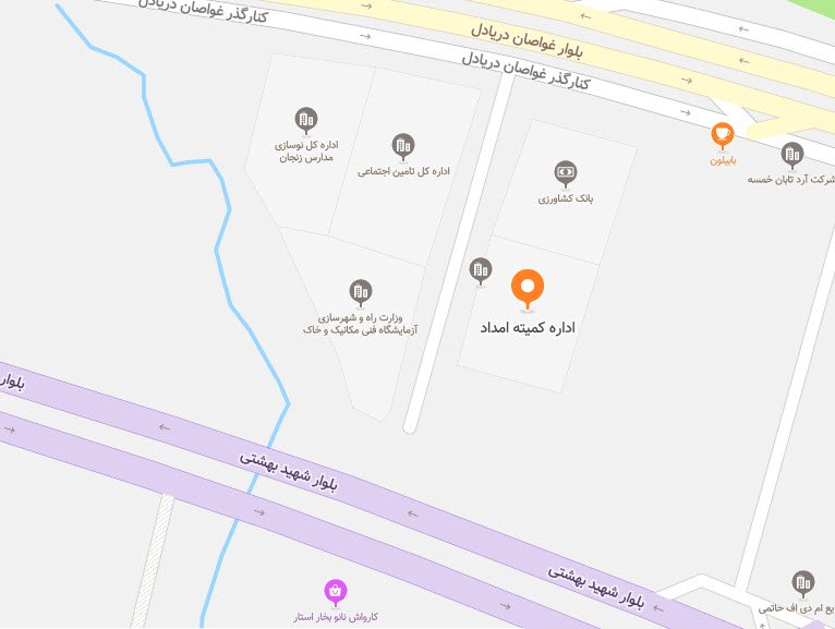 نقشه زنجان